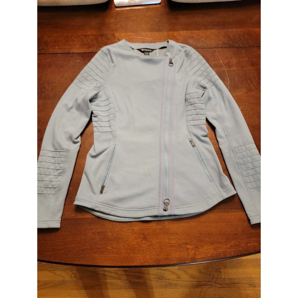 Athleta Moto Minimalistic Jacket In Seafoam Grey Size Small